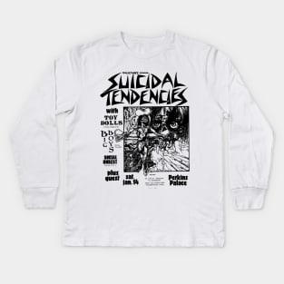 Suicidal Tendencies / Toy Dolls / Big Boys Punk Flyer Kids Long Sleeve T-Shirt